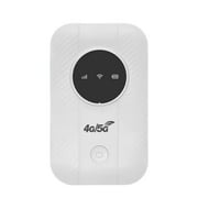 NZRUANE 4G/5G Portable USB Modem, 300Mbps Unlocked Mobile Hotspot with SIM Card Slot, 3200MAh Long Lasting and Rechargeable Battery Router, Note: SIM Card is Not Included